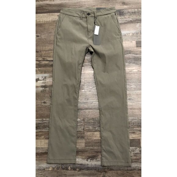Kenneth Cole Active Mens 32x32 Gray Flat Front Stretch Pants New $79 Tags - Picture 1 of 4